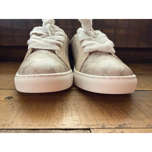 Kate Spade New York Shoes Women's Beige Spade Flower Jacquard Lace Up Sneakers - Picture 5 of 9